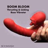 Boom Bloom Thrusting & Licking Rose Vibrator